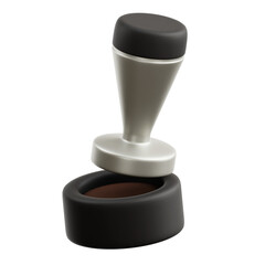 3D Coffee Tamper Illustration