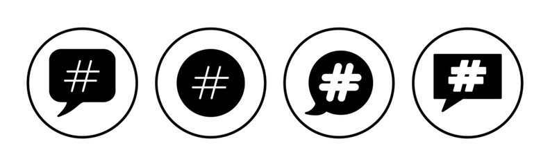 Hashtag icon vector. hashtag simbols