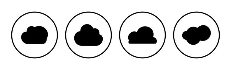 Cloud icon vector. cloud data. cloud services