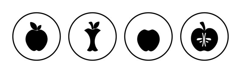 Apple icon vector. apple symbol