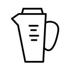 Glassware Jug Kitchen Outline Icon