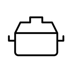 Kitchen Lid Pot Outline Icon