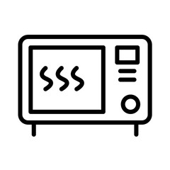 Kitchenware Microwave Tool Outline Icon