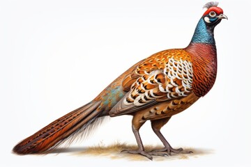 pheasant, blank for design. Bird close-up. Background with place for text