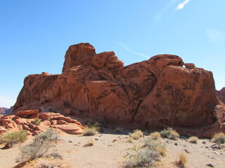Paysage de la vall&eacute;e de feu.
