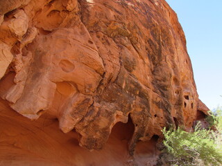 Paysage de la vallée de feu.