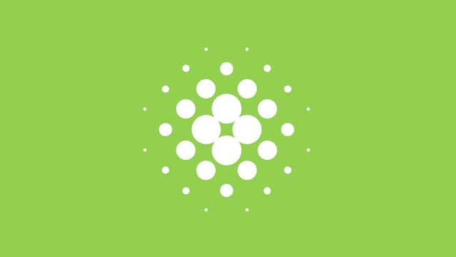Abstract White Dot Halftone Animation