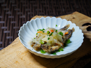 子持ちししゃもの南蛮漬け