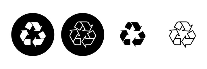 Obraz premium Recycle icon set. Recycling vector icon.