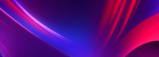 Abstract liquid wavy shapes futuristic banner. Glowing retro waves background