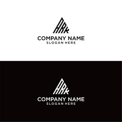 creative letter ark logo design vector
