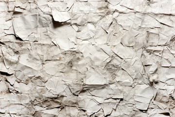 Crumpled Paper . Blank crumpled and creased paper. Overlay, texture background
