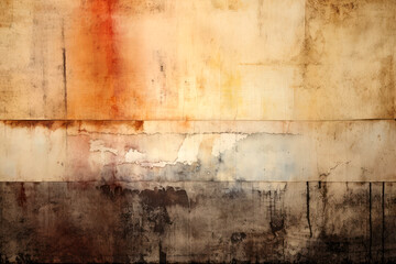 Weathered abstract art background with paint stains and splashes. Texture background with natural colors