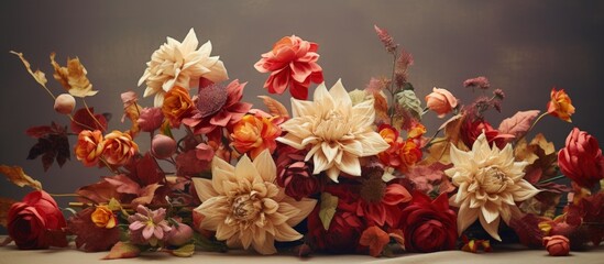 artificial flower collection from the past