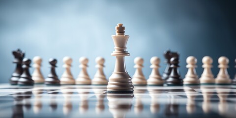 Chess with close view
