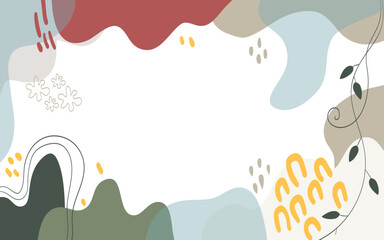 Flat background with scandinavian color