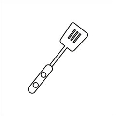 spatula vector icon line template