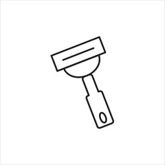 peeler vector icon line template