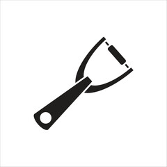 peeler vector icon line template