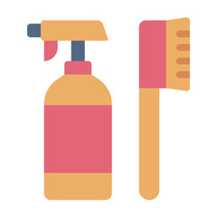 Cleaning Supplies flat icon