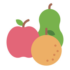 Various Fruits flat icon
