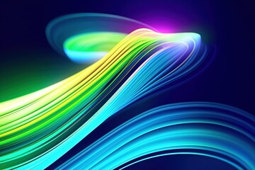 abstract futuristic background with pink blue glowing neon moving high speed wave lines and bokeh lights. Data transfer concept Fantastic wallpaper