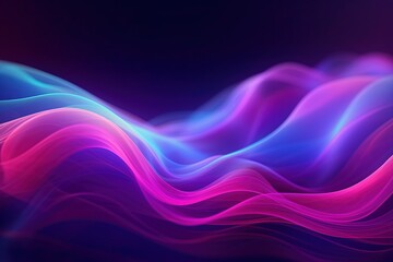 Naklejka premium abstract futuristic background with pink blue glowing neon moving high speed wave lines and bokeh lights. Data transfer concept Fantastic wallpaper