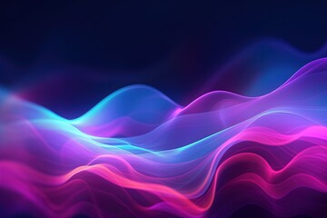 Obraz premium abstract futuristic background with pink blue glowing neon moving high speed wave lines and bokeh lights. Data transfer concept Fantastic wallpaper