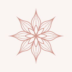 Abstract Flower Icon Vector - A Blossom of Creativity in Elegant and Contemporary Form