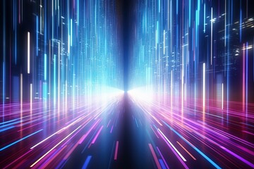 abstract futuristic background with gold PINK blue glowing neon moving high speed wave lines and bokeh lights. Data transfer concept Fantastic wallpaper