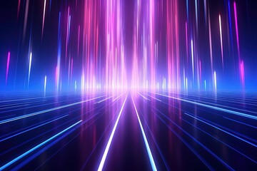 abstract futuristic background with gold PINK blue glowing neon moving high speed wave lines and bokeh lights. Data transfer concept Fantastic wallpaper