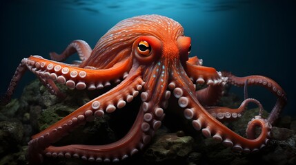 Octopus in the water Generative AI