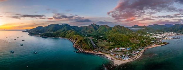 Fotobehang Coastal city in beautiful morning © Py Tran