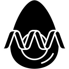 Protein Icon. Antigen Molecule Bond Symbol Stock Illustration. Vector Solid Icons For UI Web Design And Presentation