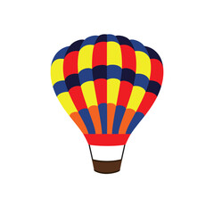 hot air balloon design. travel air transportation sign and symbol.