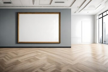 empty room with a picture