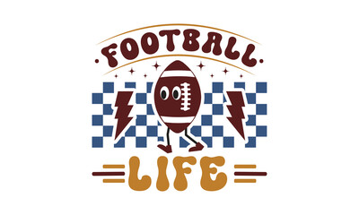 Football life svg, Football SVG, Football T-shirt Design Template SVG Cut File Typography, Files for Cutting Cricut and Silhouette Cut svg File, Game Day eps, png