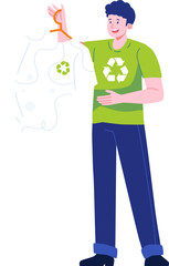 Sustainability Character Illustration