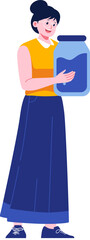 Obraz premium Sustainability Character Illustration