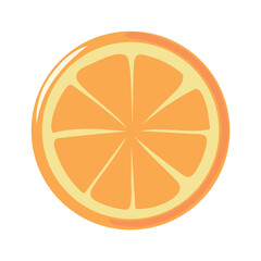 slice orange fresh fruit icon