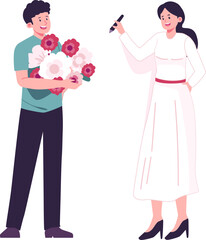 Wedding Character Illustration
