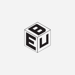 Obraz premium 3d cube with a letter