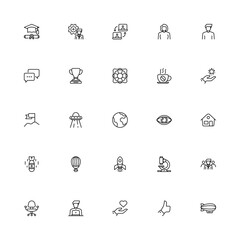 Startup Outline 2d Icon. Editable stroke. Pixel Perfect at 32x32