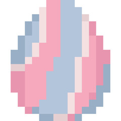 Fototapeta premium Pixel art easter egg icon 