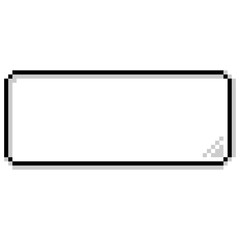 Fototapeta premium Pixel art game speech balloon 4