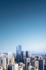 Aerial photography of modern urban architectural landscape in Qingdao, China