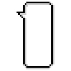 Pixel art game speech balloon  7