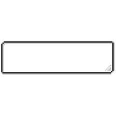 Obraz premium Pixel art game speech balloon 10