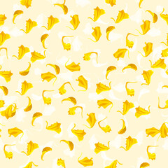 A seamless pattern of marigold flowers. vector illustration. flower background.