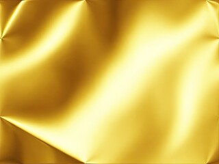 Golden satin background with smooth lines in it and some folds. Generative AI.